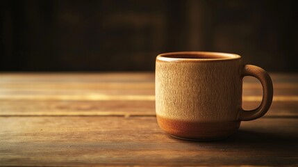 Fototapeta premium nice handmade cup beautiful on the table