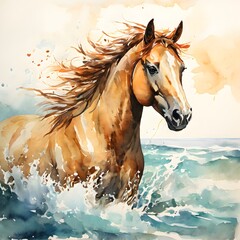 elegant wildlife animal with beautiful background