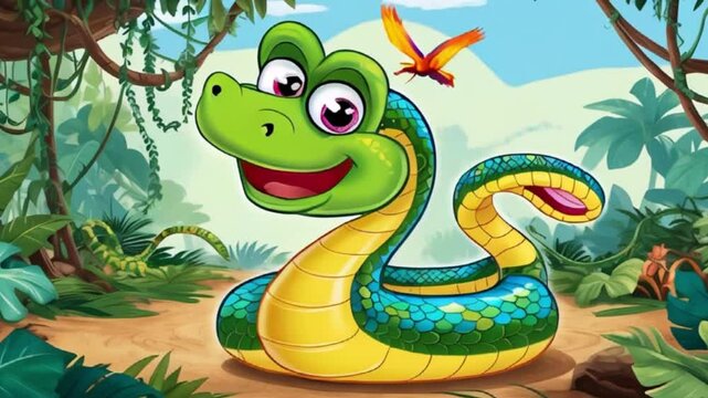 snake in the green, animation