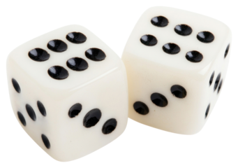PNG Pair of white dice