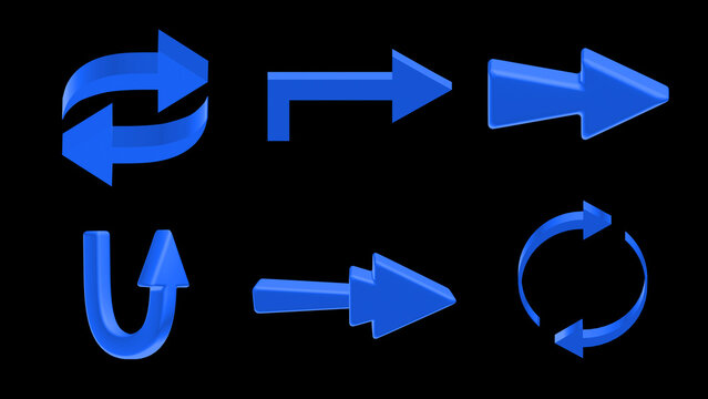 3D Arrow Direction Icon