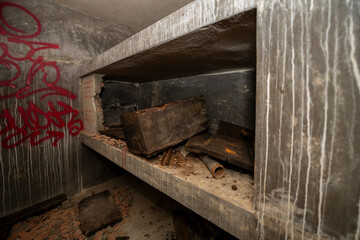 Forgotten Building in Northern Italy The Old Abandoned Seminary with a Blue Chapel