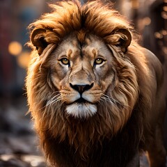 Fototapeta premium elegant wildlife animal with beautiful background