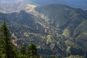 Fototapeta premium 長野県と群馬県の県境の絶景 渋峠