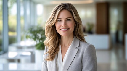 Fototapeta premium Successful Female Entrepreneur: Leadership Style, Fashion, Startup Journey, and Inspirational Success Story of a Confident, Resilient, and Powerful Businesswoman Building a Strong Personal Brand