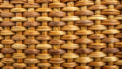 Woven basket texture with natural fibers