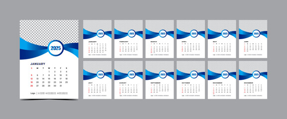 Wall Calendar 2025, corporate calendar design 2025