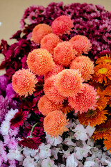 Beautiful flowers decorations, flower background, backdrop wedding decoration, rose pattern, colorful background, bunch of flowers