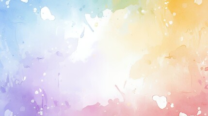 Watercolor Rainbow Background
