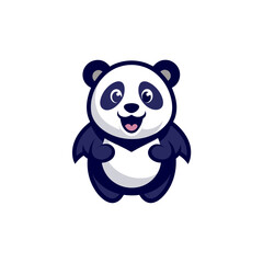 Panda mascot logo