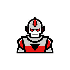 Devil mascot robot logo