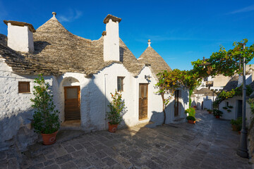 street in Alberobello, Puglia