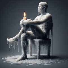 a human figure made of wax