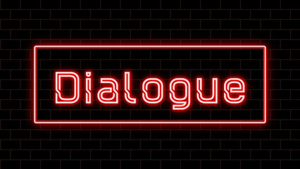 Dialogue(会話) のホワイトボード風イラスト