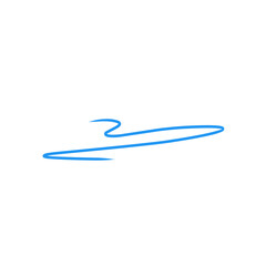 blue pen line scribble