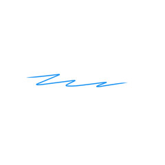 blue pen line scribble