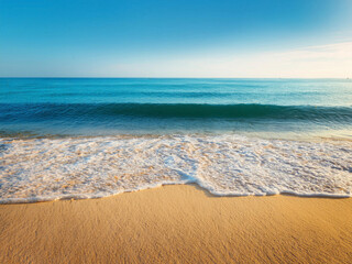 Obraz premium beach with ocean waves