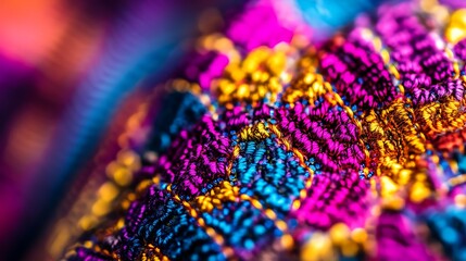 Obraz premium Vivid Close-Up of Colorful Kaleidoscope Patterns