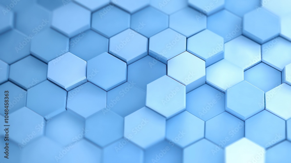Poster Hexagonal patterns