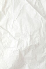 Fototapeta premium White crumpled paper texture background.