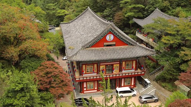 One of the buildings of Guinsa temple in Danyang South Korea