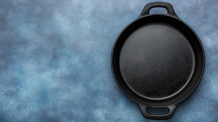 Black cast iron pan