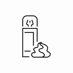 fresh shaving foam icon sign vector