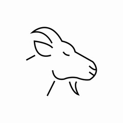 goat head icon sign vector