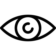 Simple vector icon eye