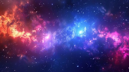 Obraz premium colorful galaxy background space background