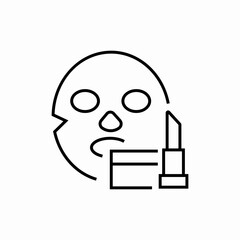 moisturizing face mask icon sign vector