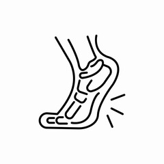 tendonitis problem icon sign vector