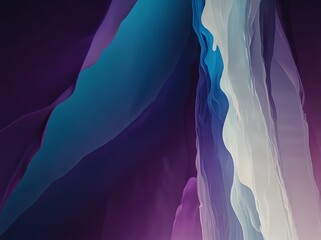 abstract blue background with waves. Blue, Purple and white gradient