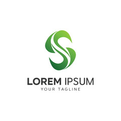 Fototapeta premium Minimalist Letter S logo design template