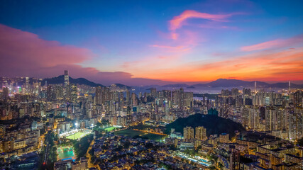 Fototapeta premium a city scape of Middle Kowloon at Kowloon tong Oct 23 2024