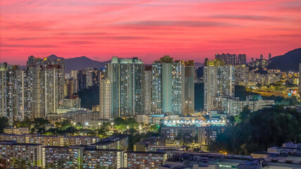 Obraz premium a city scape of Middle Kowloon at Kowloon tong Oct 23 2024
