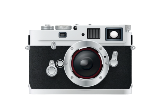 Simple camera icon isolated on transparent background