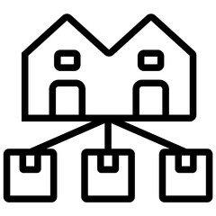 Distribution Center Icon