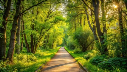 Obraz premium Tranquil landscape depicting peace and serenity, wide angle view