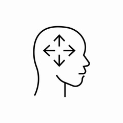 mindset and decision icon sign vector
