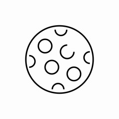 sugar cookie icon sign vector