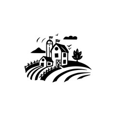 Naklejka premium Farm logo