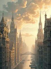 Fototapeta premium city charles bridge