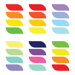 Obraz premium Abstract color palette Color swatches