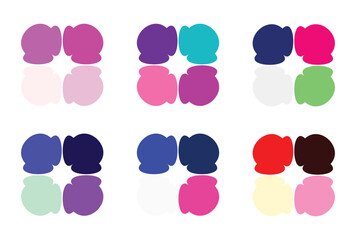 Abstract color palette Color swatches