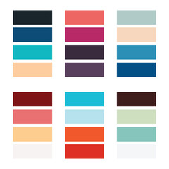Abstract color palette Color swatches