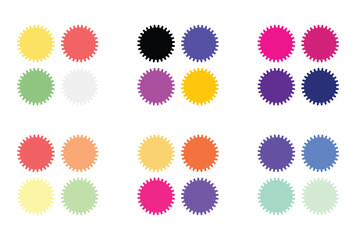 Abstract color palette Color swatches