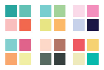 Abstract color palette Color swatches