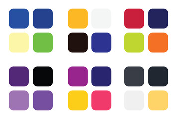Abstract color palette Color swatches