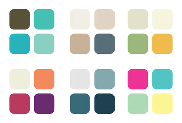 Abstract color palette Color swatches